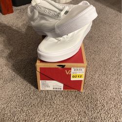 White Vans Size-10.5