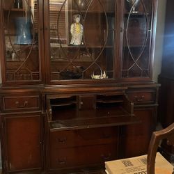 Duncan Phyfe China Cabinet With Secretary