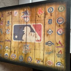 MLB Team Canvas Wall Decoration