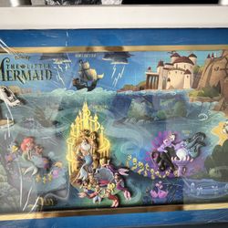 D23 2024 MOG WDI Mickeys Glendale Disney Maps The Little Mermaid Pin Set LE400 