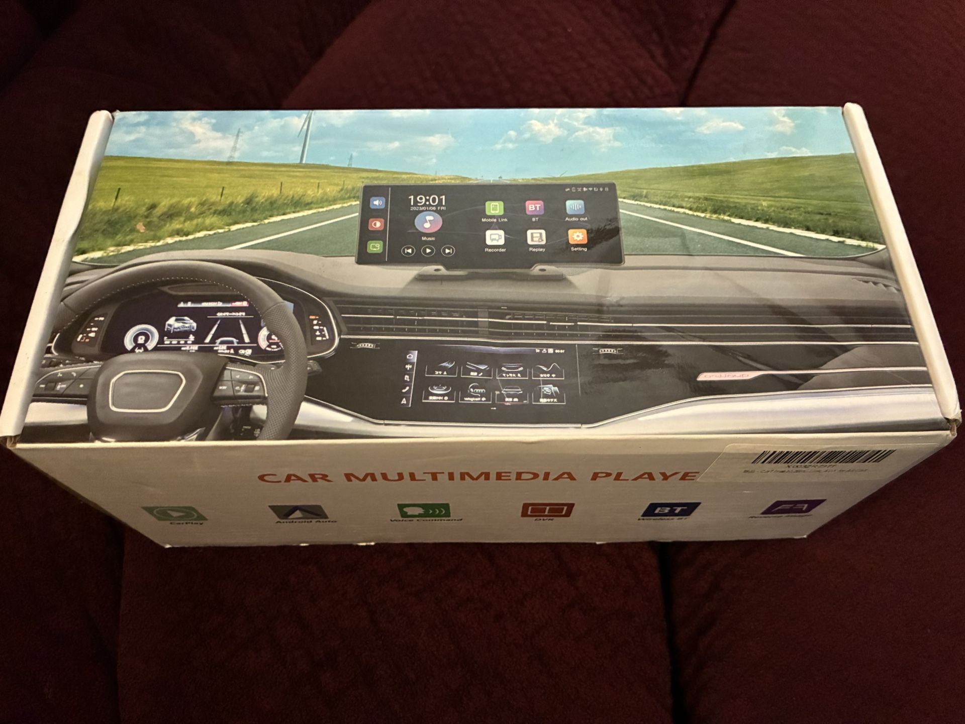 Car Multimedia Player With Front And Back Cameras