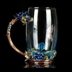 Crystal Tumbler With Spoon 