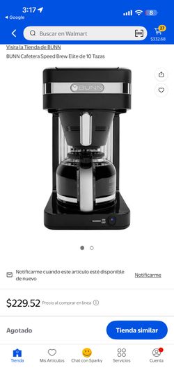 BUNN Cafetera Speed Brew Elite de 10 Tazas