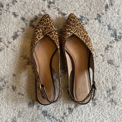 Caslon Leopard Sling back Shoes 