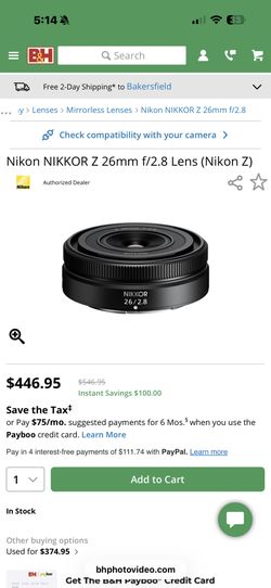 Nikon Nikkor Lens