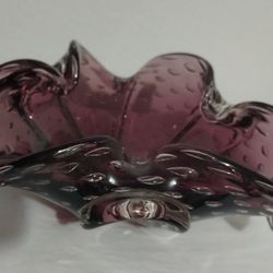 MURANO GLASS CENTERPIECE - BOWL 7"×4"