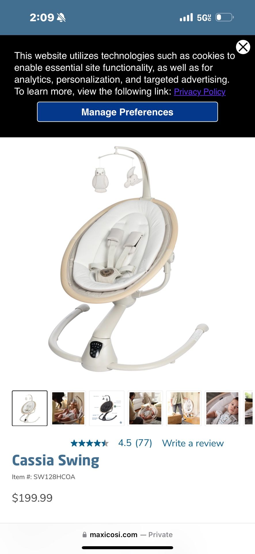 Maxi cosi Cassia Swing