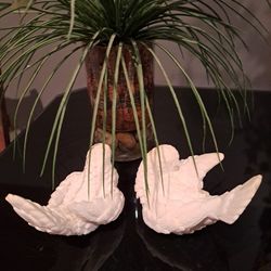 Pair Signed Love Dove Sclptor A.Santini