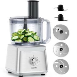 Panti FOOD PROCESSOR E01 Food Processor, 12-Cup Capacity, 600W Motor, Dual-Speed