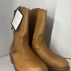 Iron Age Brown Leather Steel Toe 