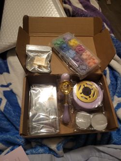 Wax Seal Stamp Kit with Colorful Wax Beads