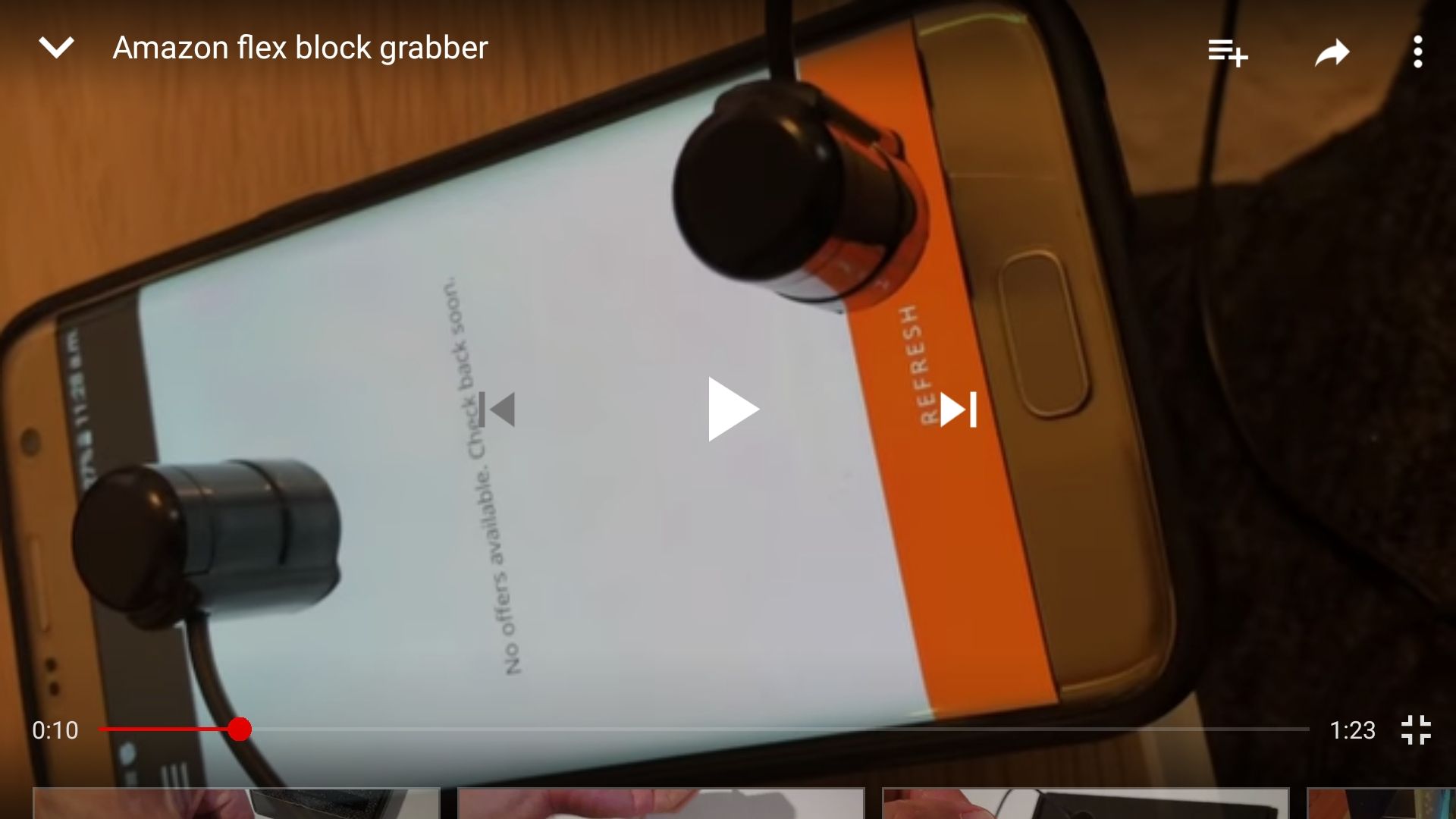 Amazon flex auto clicker catches blocks