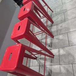 Red Bar Stools 