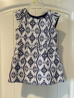 Blue & White Dress 2t