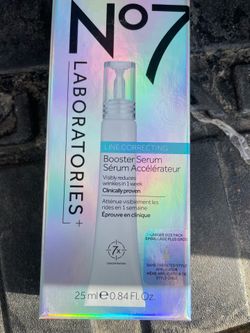 No7 Laboratories Line Correcting Booster Serum 25ml - NEW Anti-Wrinkle
