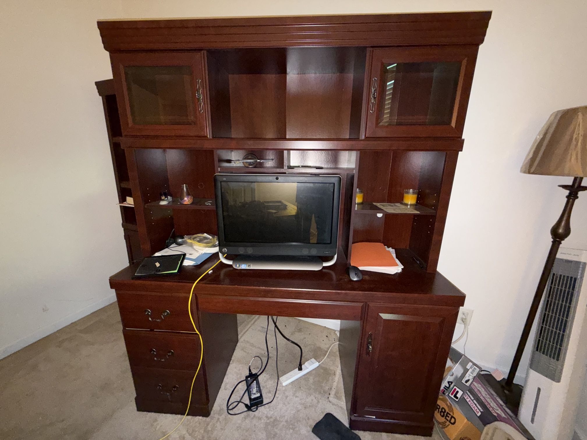 Sauder Heritage Hill Computer Desk Hutch