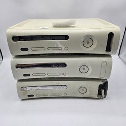 🎮 Lot of (3) Microsoft Xbox 360 Consoles FOR PARTS/REPAIR All Doesn't Read Disc