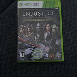 Xbox 360 Injustice Video Game