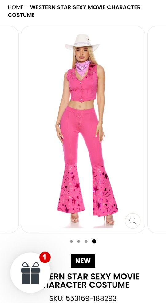 Barbie Cowgirl / Western Costume Size 0/XS BRAND NEW