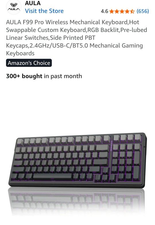 AULA F99 Pro Wireless Mechanical Keyboard