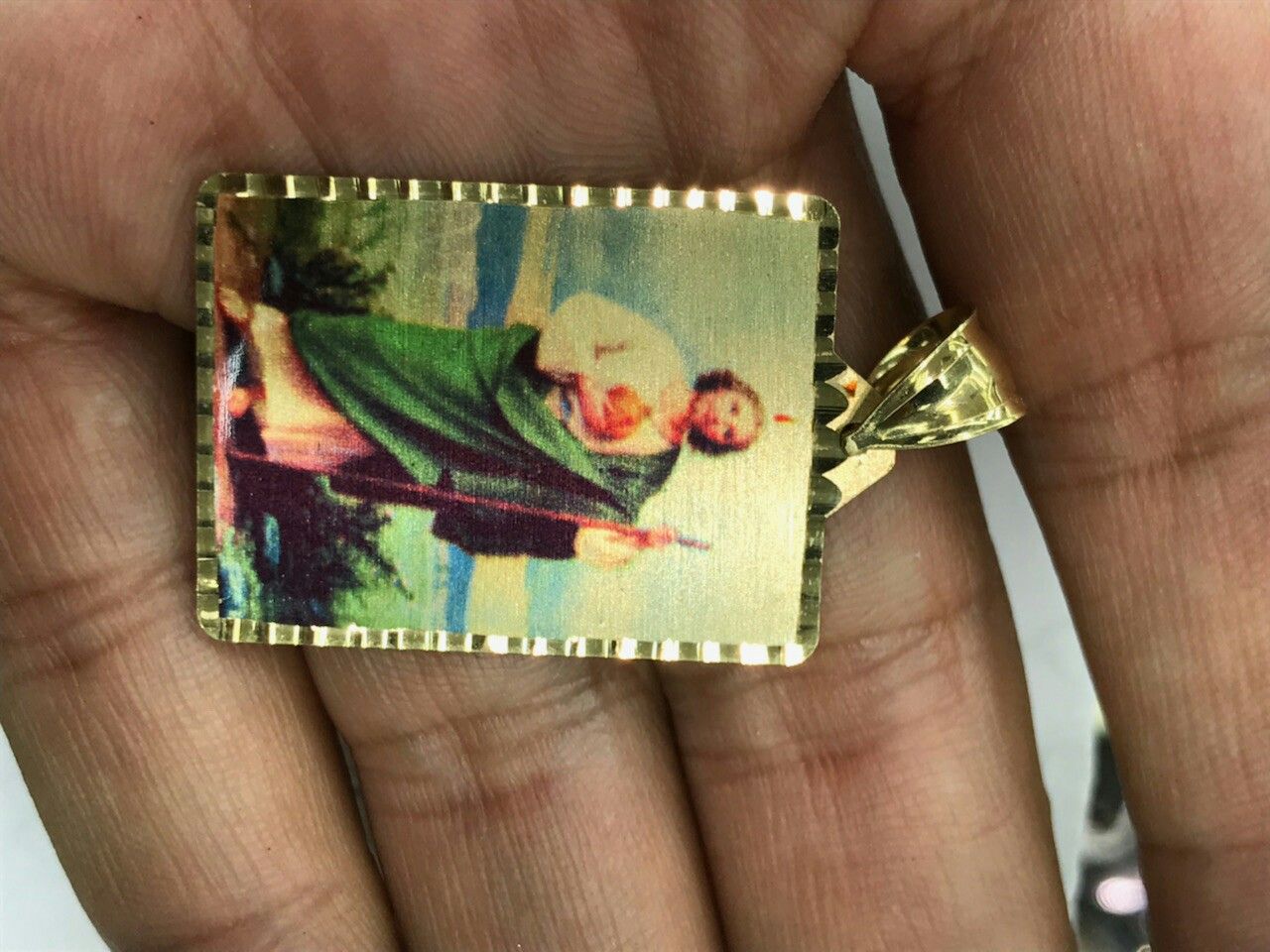 14k Gold San Judas Charm 4.3 Grams