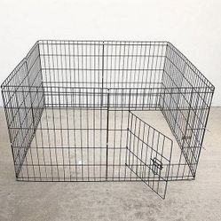 (Brand New) $39 Dog Playpen 8-Panel, Each Panel 24” Tall X 24” Wide Pet Exercise Fence Crate Kennel Gate 