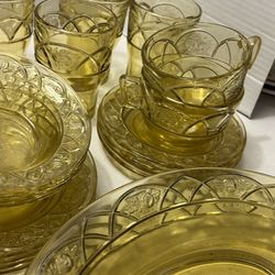 1930 Federal Regency Dinner Set Of 28 Pieces 