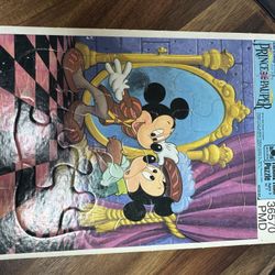 Vintage Disney Mickey Mouse Prince And Pauper Puzzle