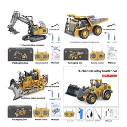 Deal 🚨RC Construction Vehicles  #4 Pieces Alloy steel Version REMOTE CONTROL ENGINEERING TEAM