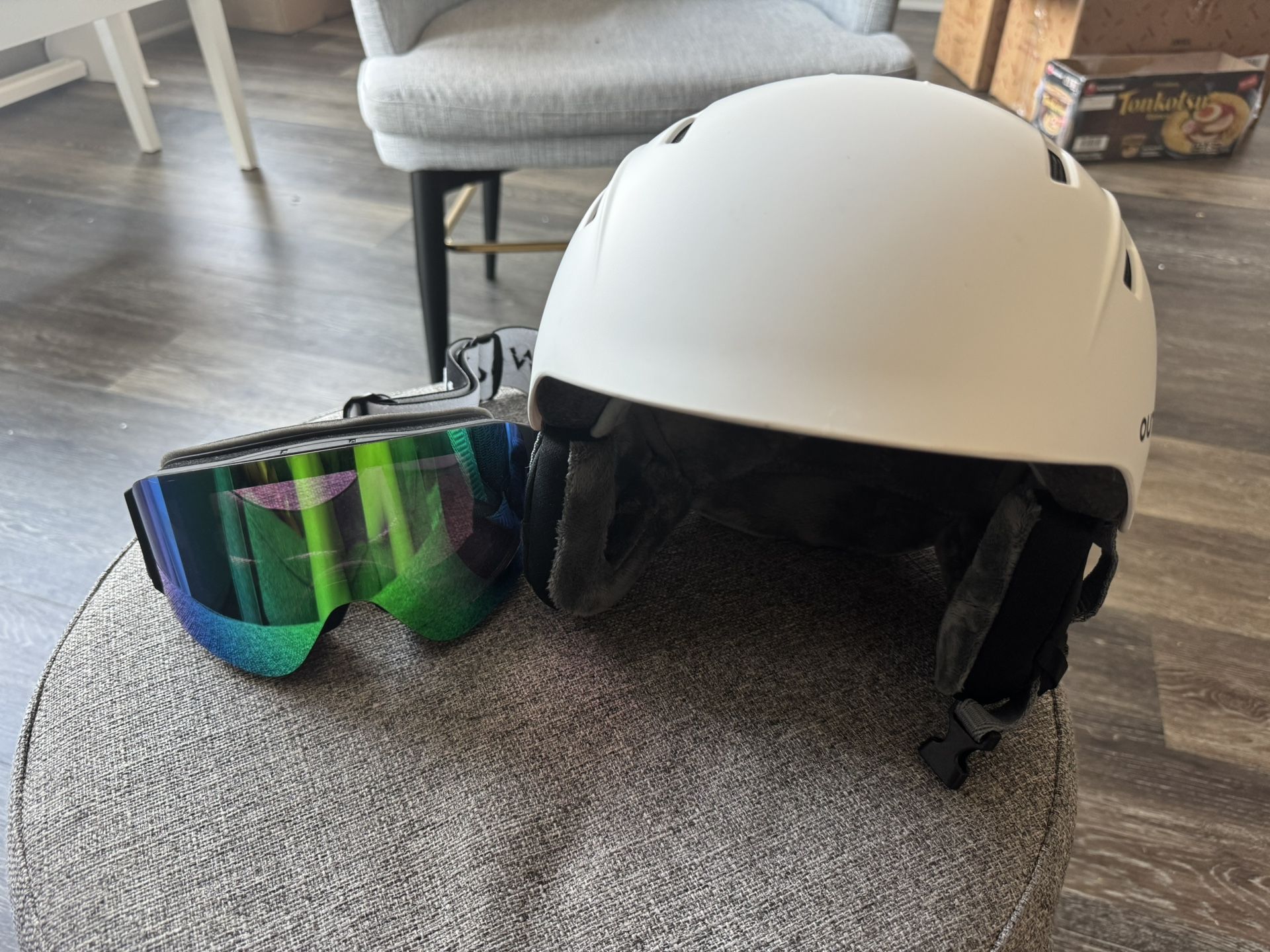 Ski Helmet + Goggles Set