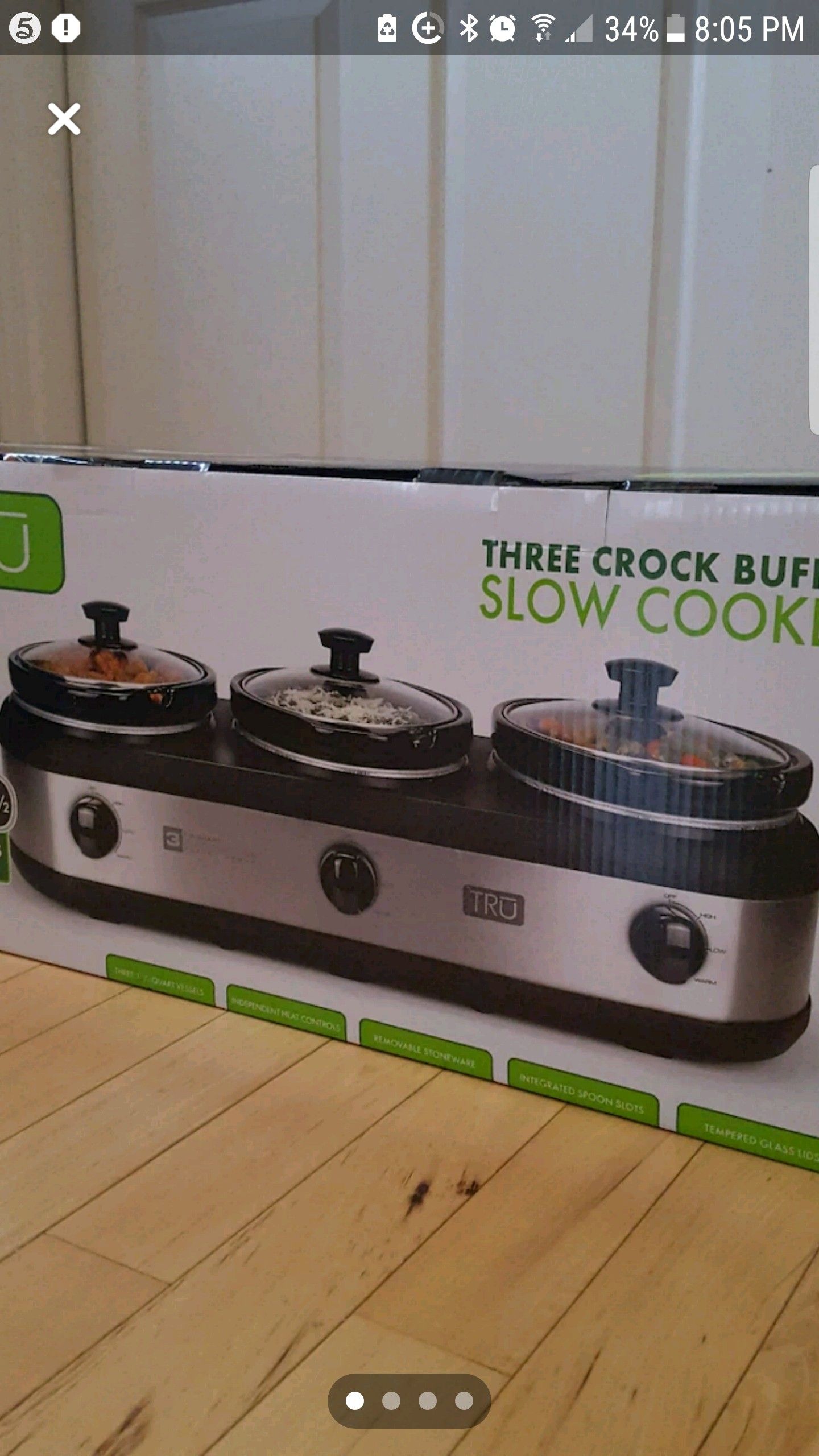 Tru 3 Crock Slow Cooker Buffet