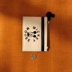 Disney Mickey Mouse Wallet Leather New 