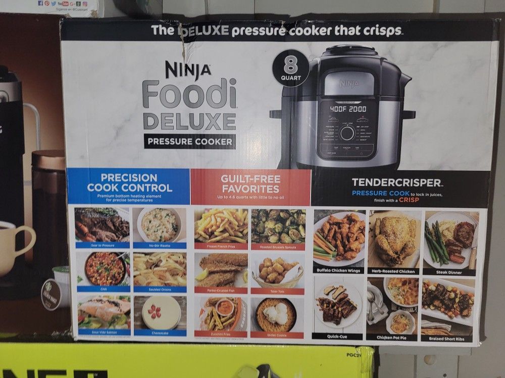 Ninja Foodi FD402 Electric 8-qt 12-in-1 Deluxe XL Pressure Cooker & Air Fryer