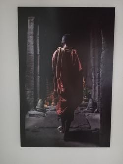 Fine Art Photography Buddhist Monk 24x36 Aluminum Print
