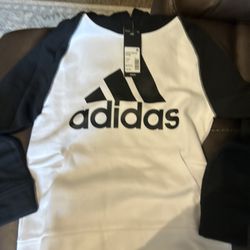 New in Tags  Black And White Hoodie By Adidas Size  medium