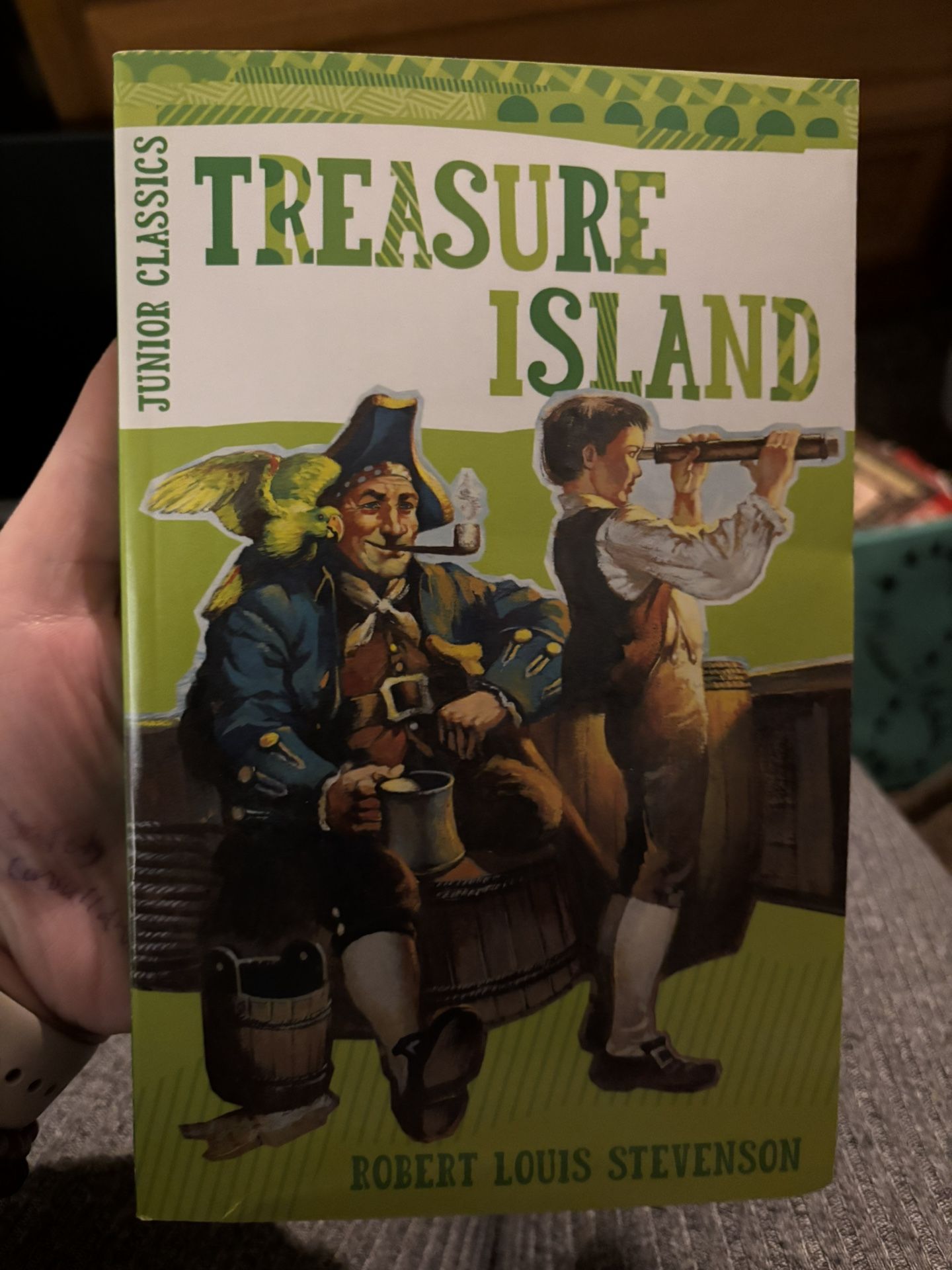Treasure Island by Robert Lois Stevenson.