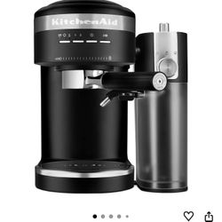 KitchenAid Semi-Automatic Espresso Machine and Automatic Milk Frother Attachment - KES6404