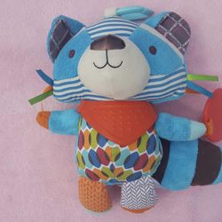 Mr Raccoon Skip hop baby toddler toy Plush Stuffed Animal stroller car seat