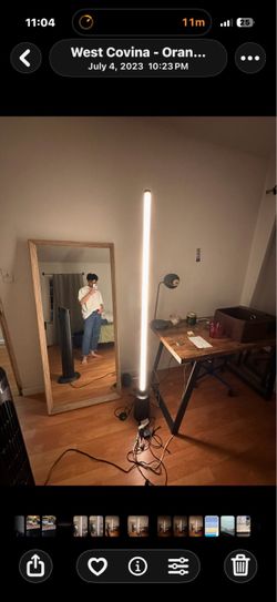 LED Tube Floor Lamp