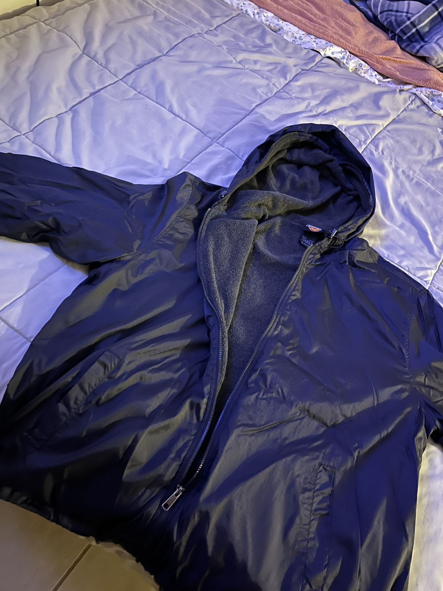 Dickies Fleece Lined Nylon Hooded Jacket