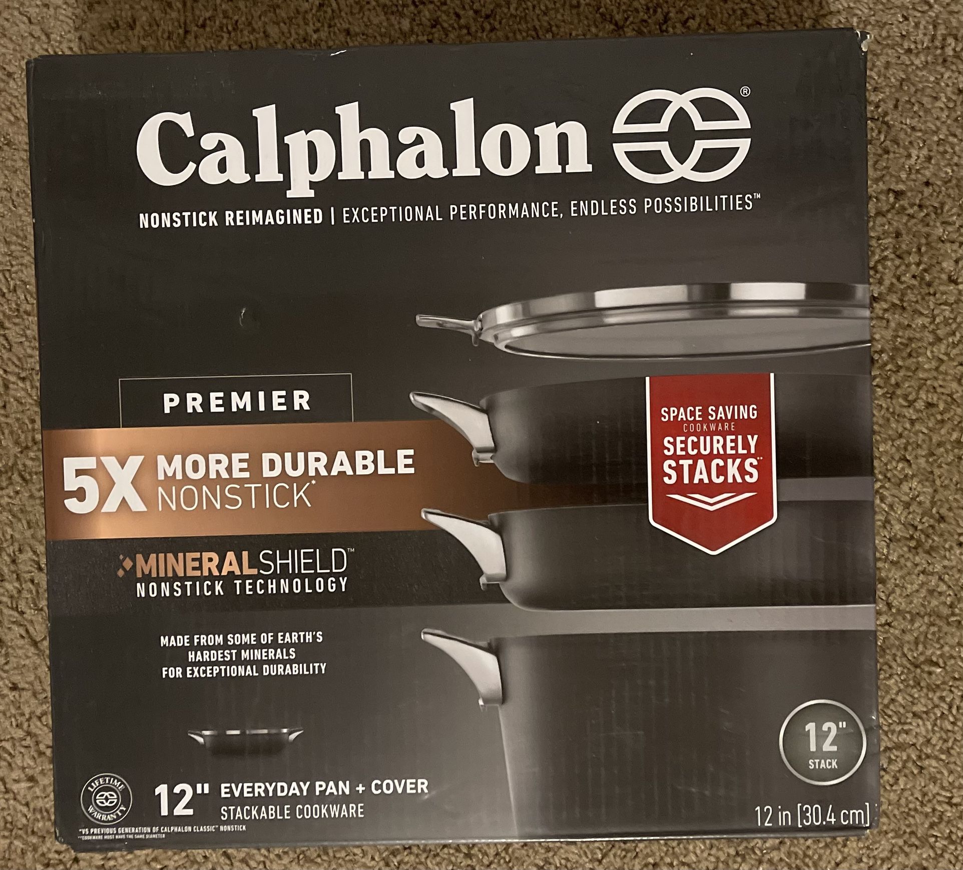 Calphalon 12” everyday pan with cover