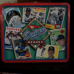 Dodgers heroes metal lunchbox 