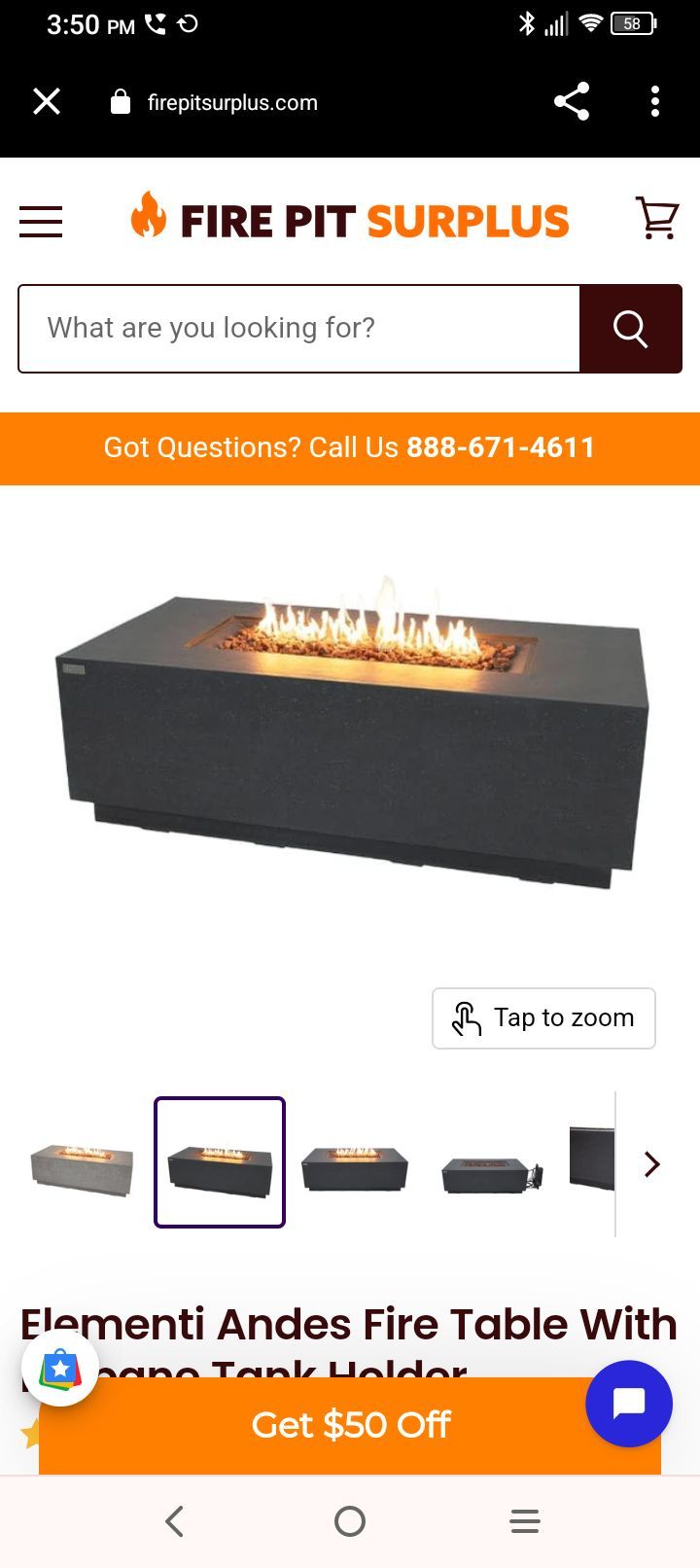 Fire place propane fueled