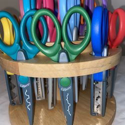 Kraft Edgers Wood Carousel Scissors Crafts Scrapbooking
