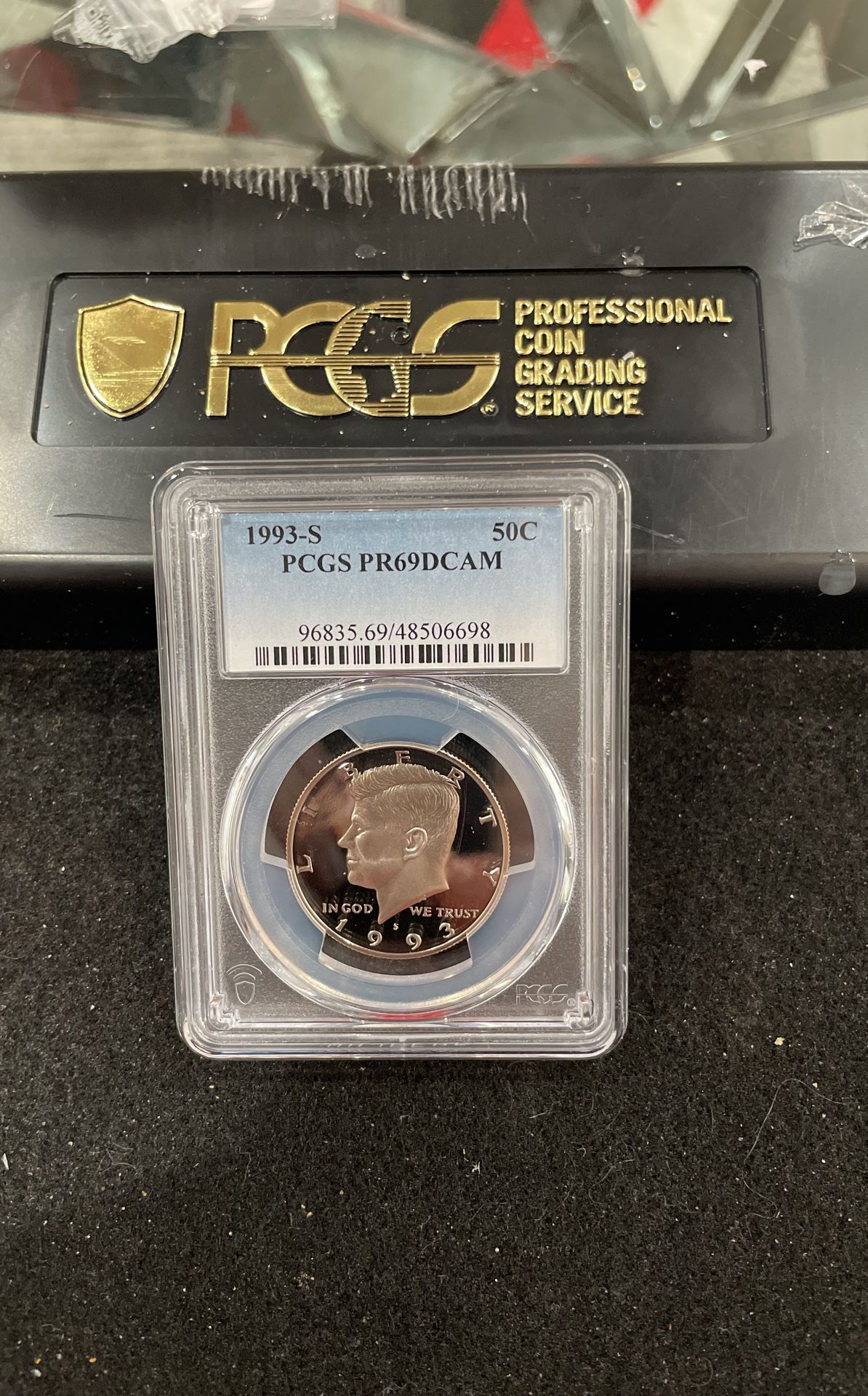 1993 S Gem Proof Kennedy Half Dollar Graded At PR69 With A Deep Cameo C-20