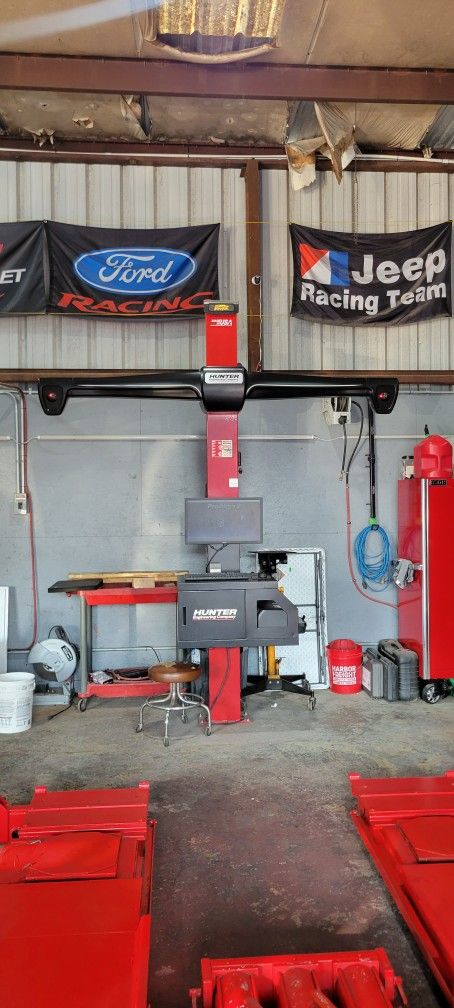 hunter alignment machine and lift