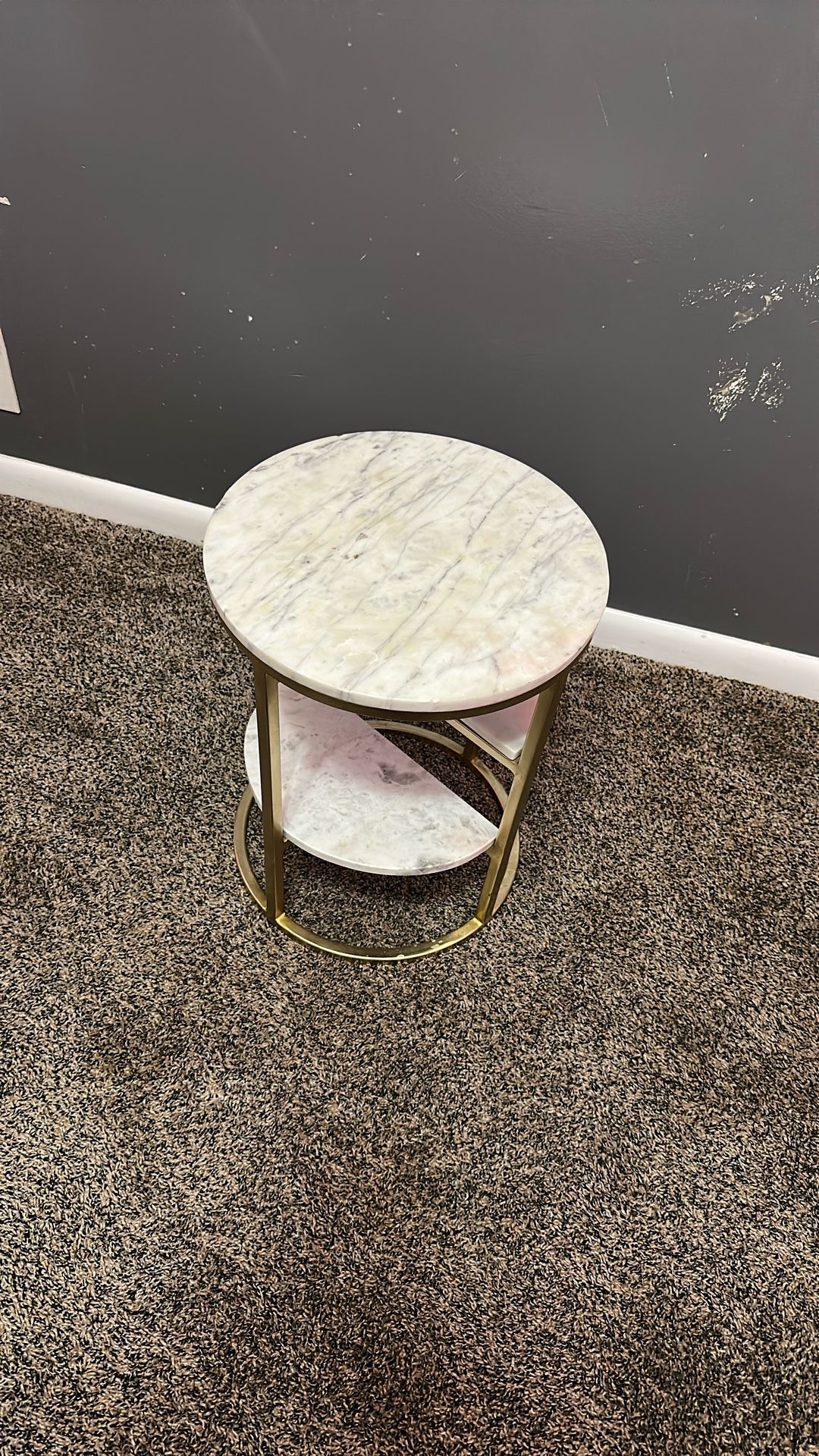 Hard Marble End Table