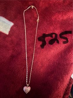 Heart with diamonds necklace