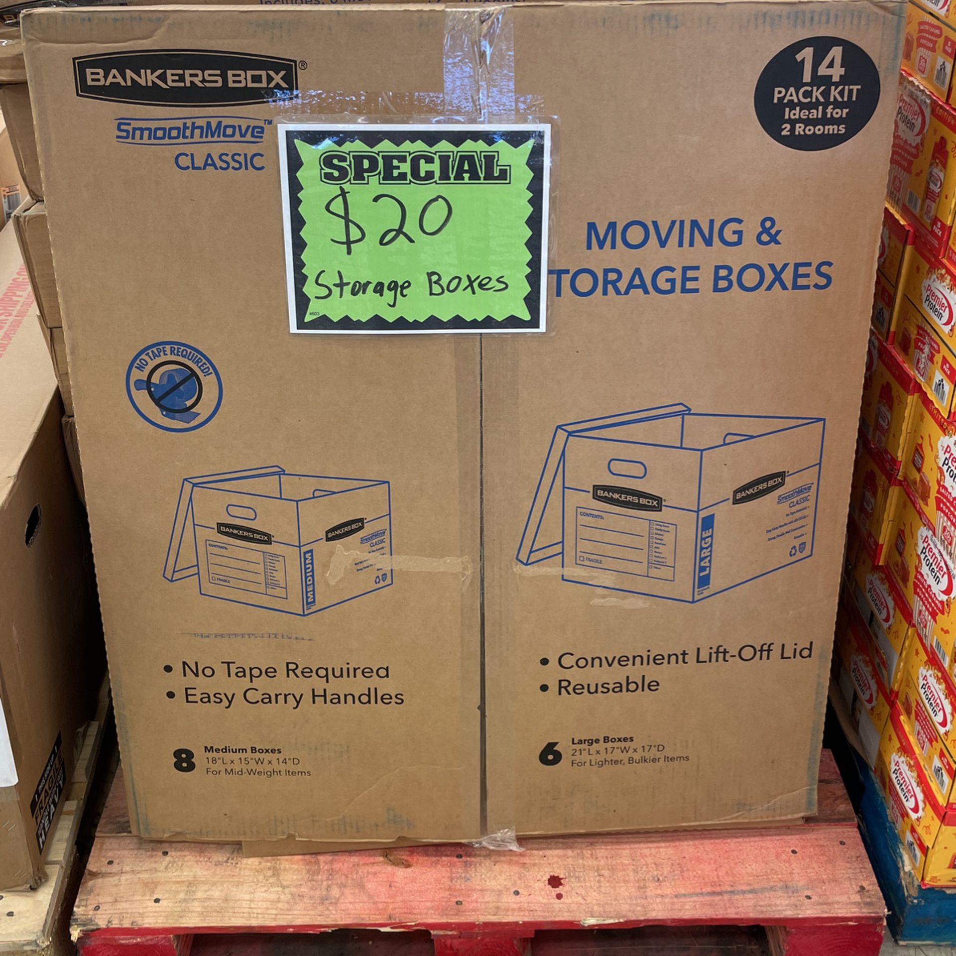 Storage Boxes 14 Pack Kit Large And Medium Boxes