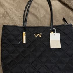 Black Bow Tote Bag